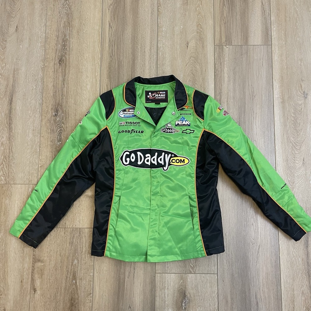 Chase Authentics NASCAR Danika Patrick Go Daddy Jacket Green Size‎ Large
